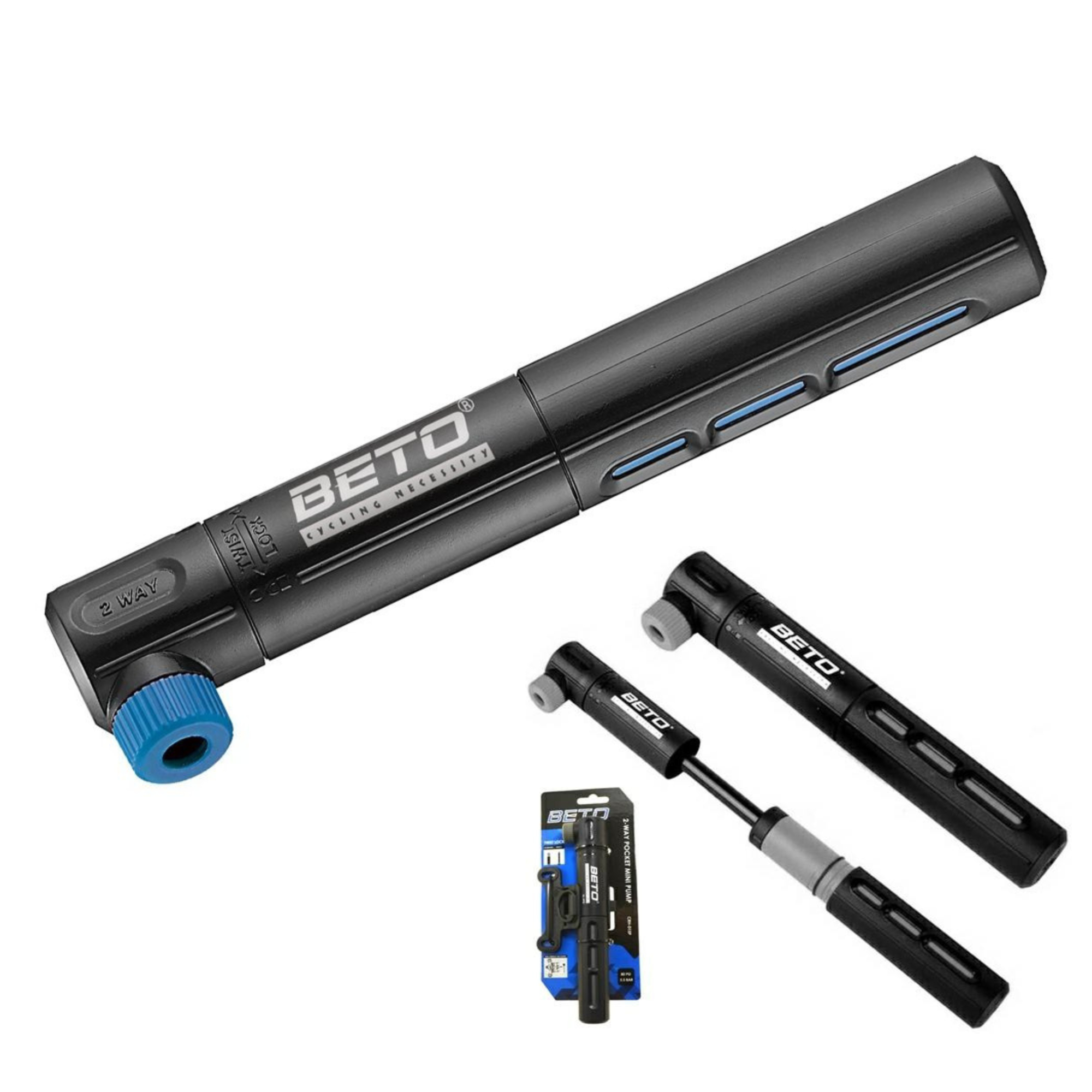 Аксессуар Beto Насос СRH-015P ( 80 PSI, ниппеля: Presta, Schrader)