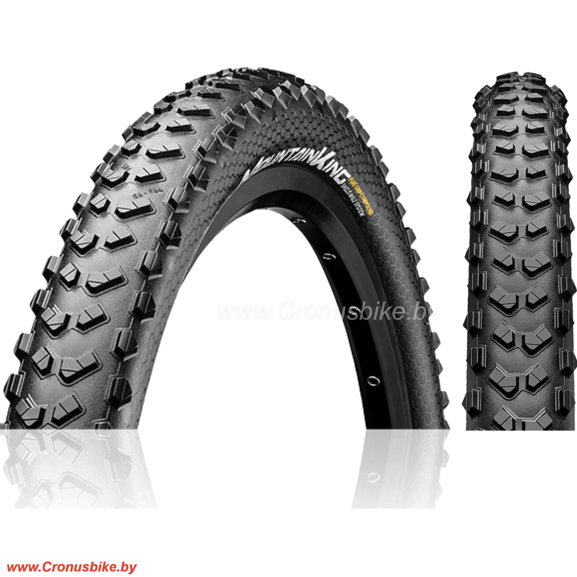 Запчасть Continental Велопокрышка 29x2.3 Continental Mountain King ShieldWall, складная, 3/180Tpi 820гр