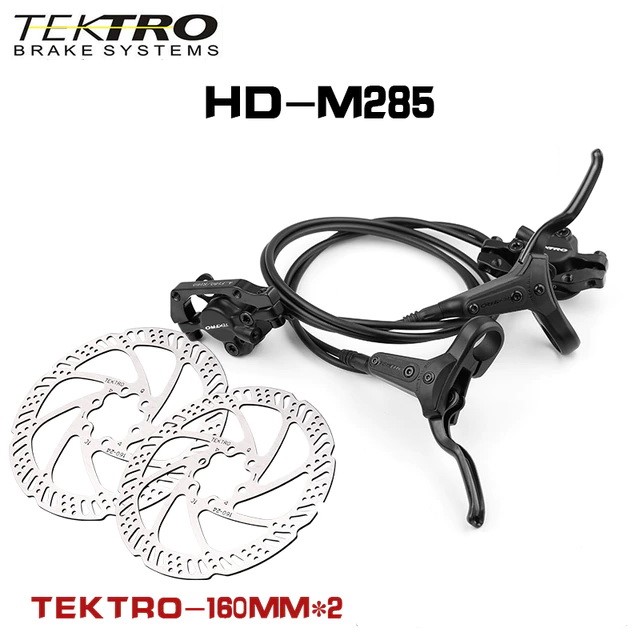 Запчасть TEKTRO Дисковые гидравлические тормоза (пара) TEKTRO HD-M285 задний + передний (в сборе), 2 диска
