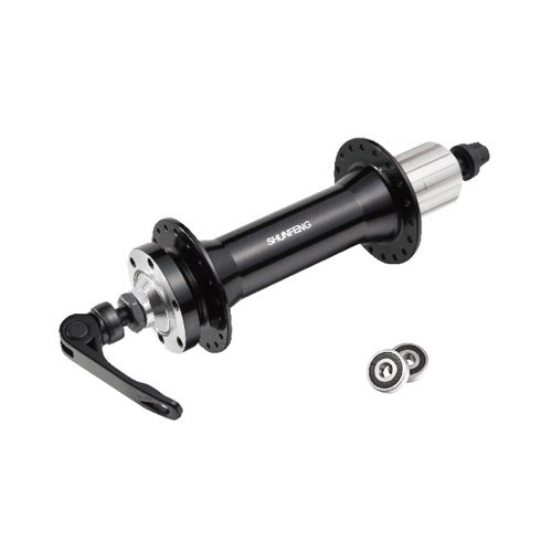 Запчасть * Втулка задняя  WZ-A998R FatBike (ФЭТбайк)  ПРОМ подшипник 36Н диск. QR под касс. 7--10 скор. алюм. чёрн.