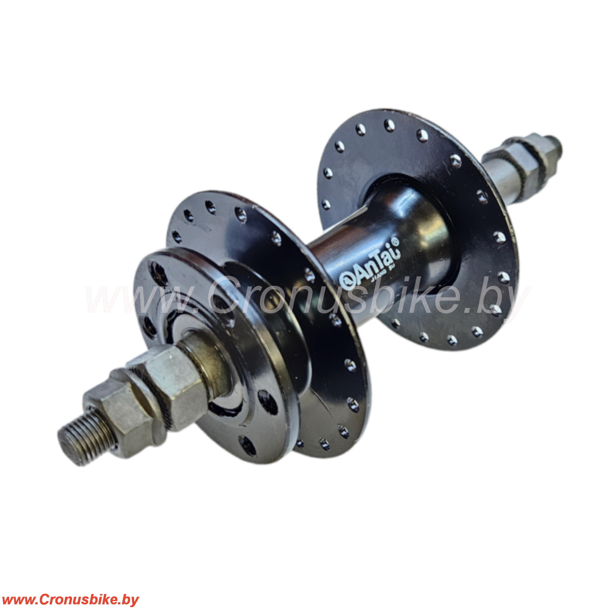 Запчасть * Втулка задняя AnTaj SD-65L, 36H (диск, под трещотку), с гайками, сталь, черная