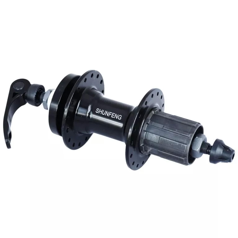 Запчасть * Втулка задняя SHENGFU SF-A217R 36Н диск. эксц. под касс. 7-10 скор. пром.подш., алюм., с пыльниками,чёрн