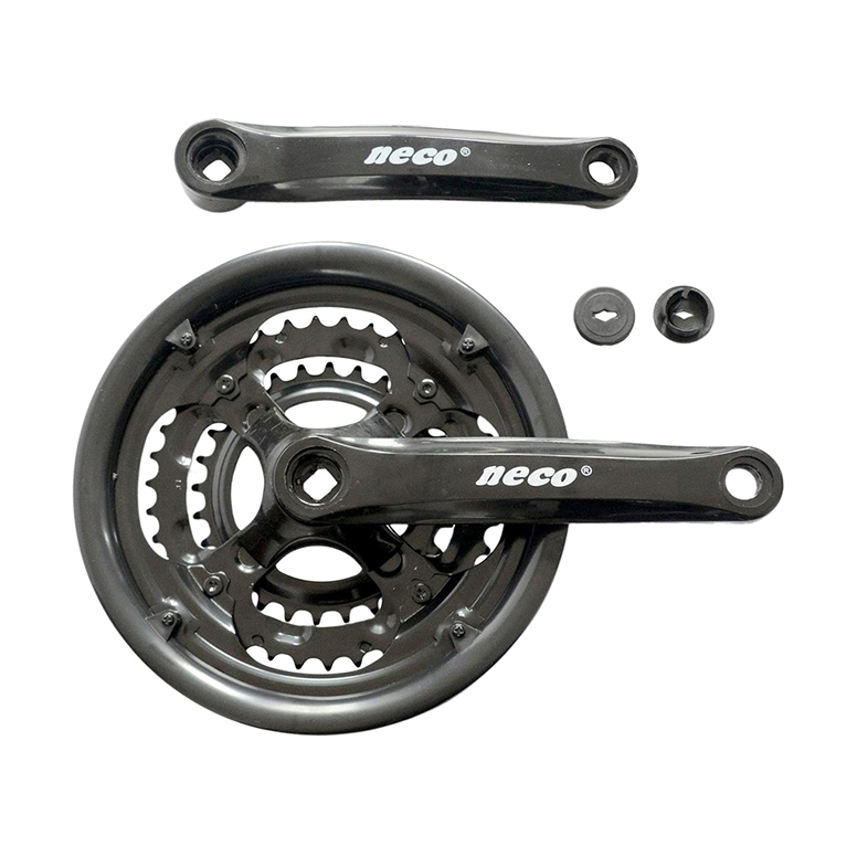 Запчасть NECO Шатуны NECO NSP-3001 28/38/48T, сталь, 170мм, чёрный