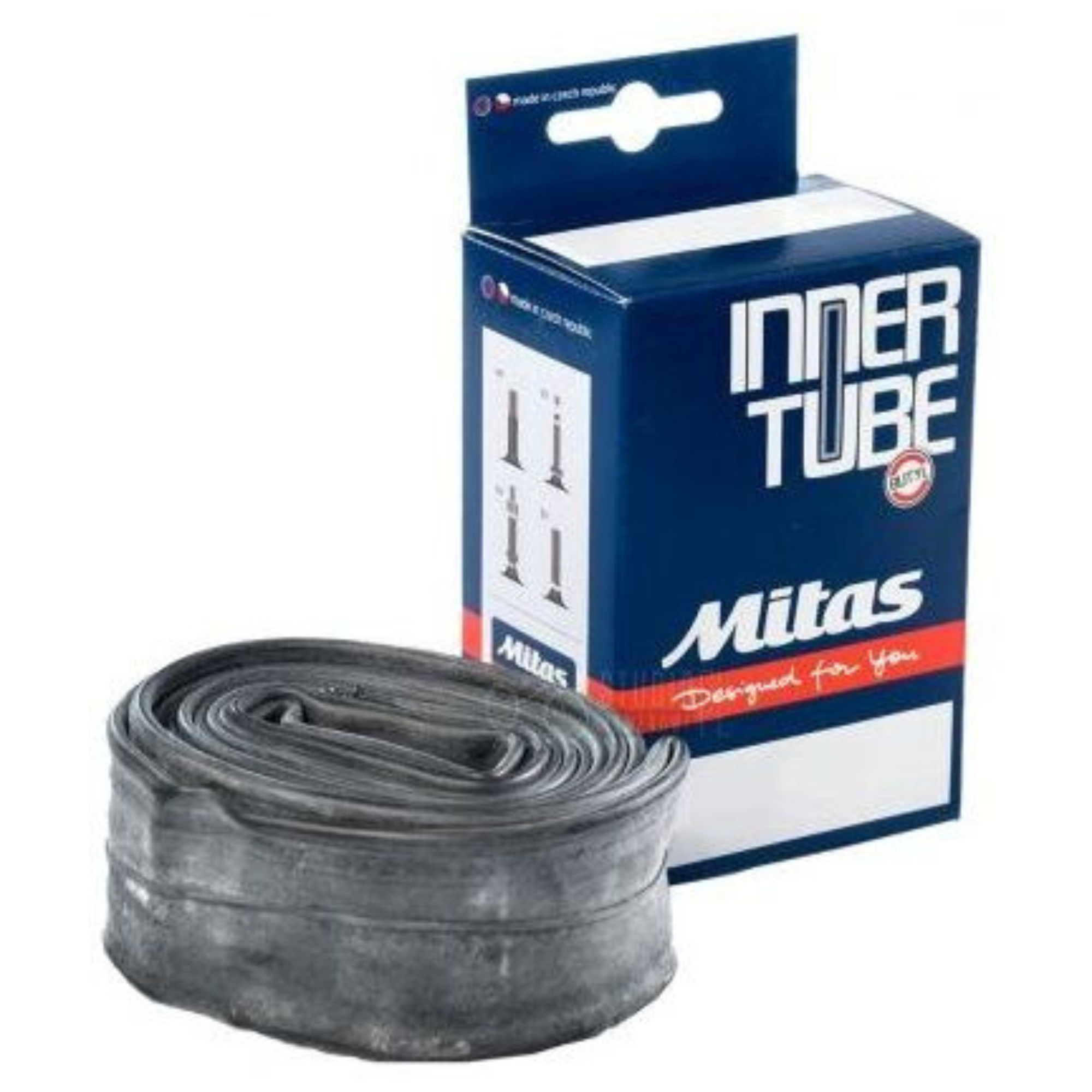 Запчасть Mitas Велосипедная камера Mitas 47/62-584 (27.5 x 1.75 - 2.45) AV40 (авто ниппель)