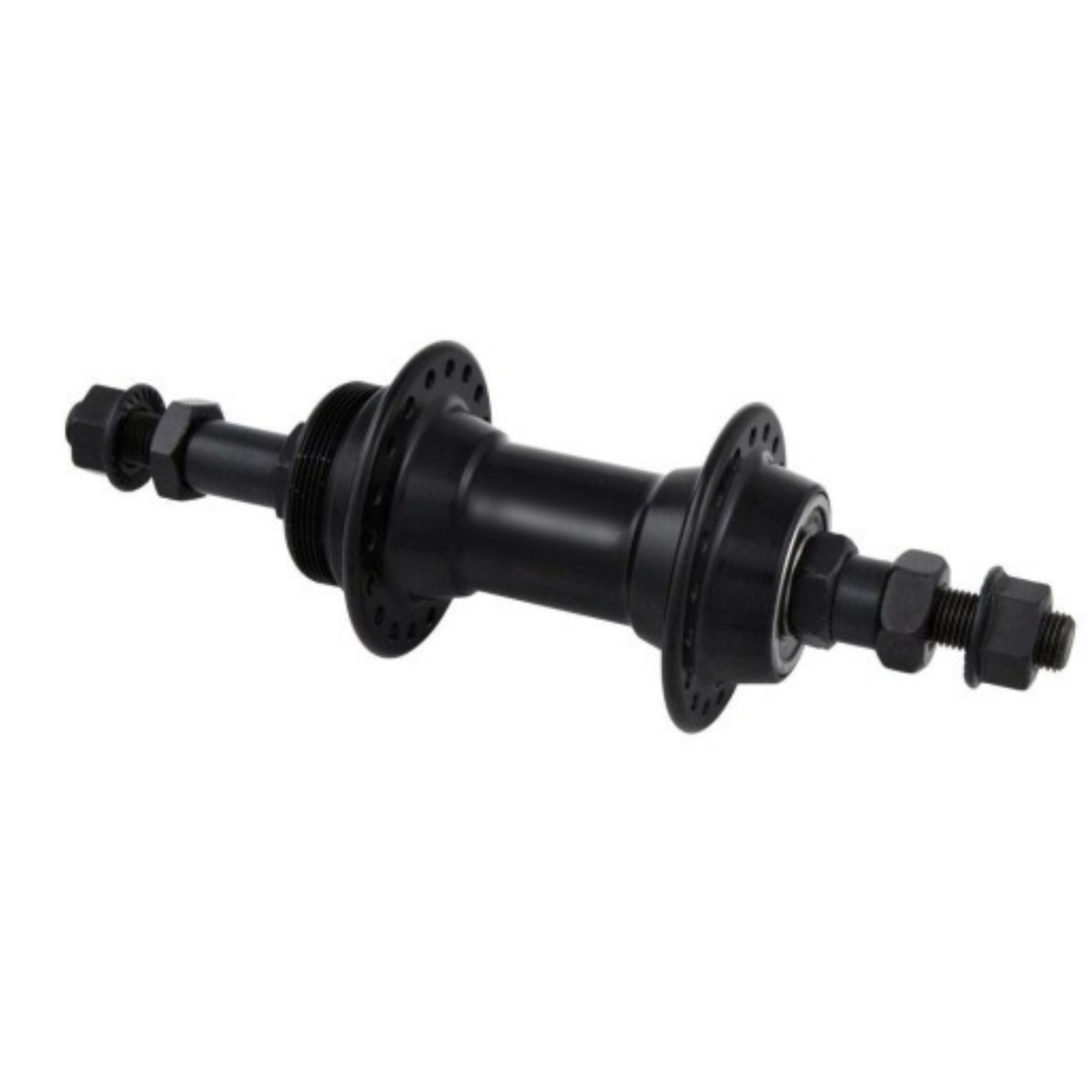 Запчасть Force Втулка задняя Force,  36отв, под трещотку 7-8 скор. пром. подшипн., с гайками , алюм., черная