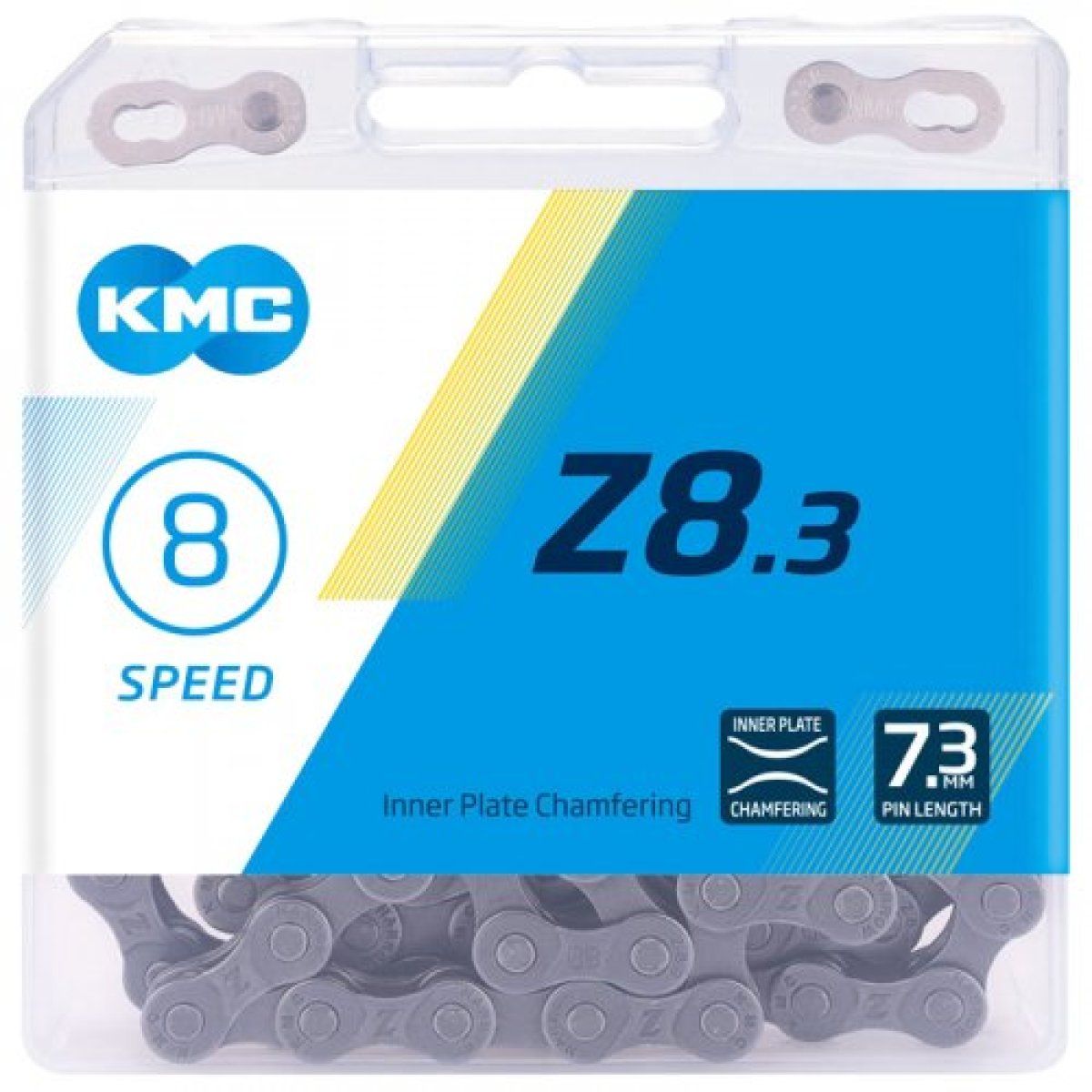 Запчасть KMC Цепь KMC Z8.3 , 1/2 x 3/32 (6-8 скоростей), 116 звеньев с ЗАМКОМ, в боксе
